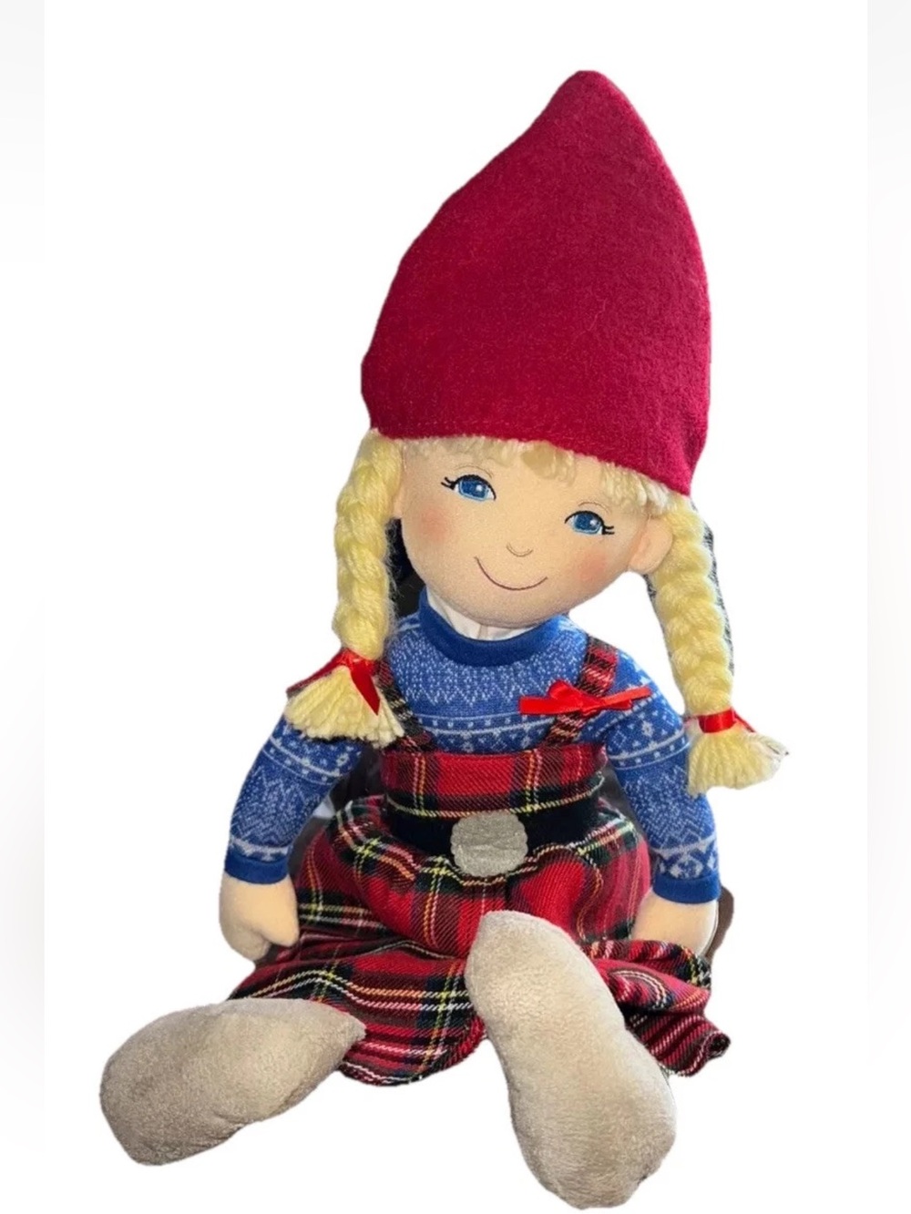 Demdaco The Christmas Wish Anja Plush Doll Scandinavian Nordic Gnome Holiday